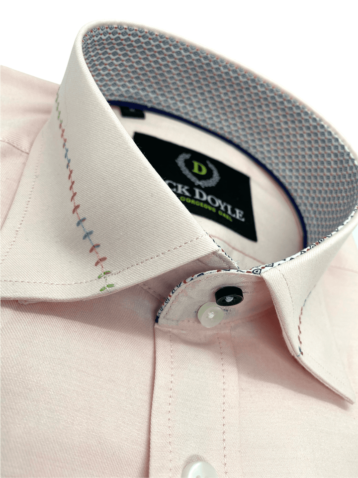 Casual Pink Shirt With Trim