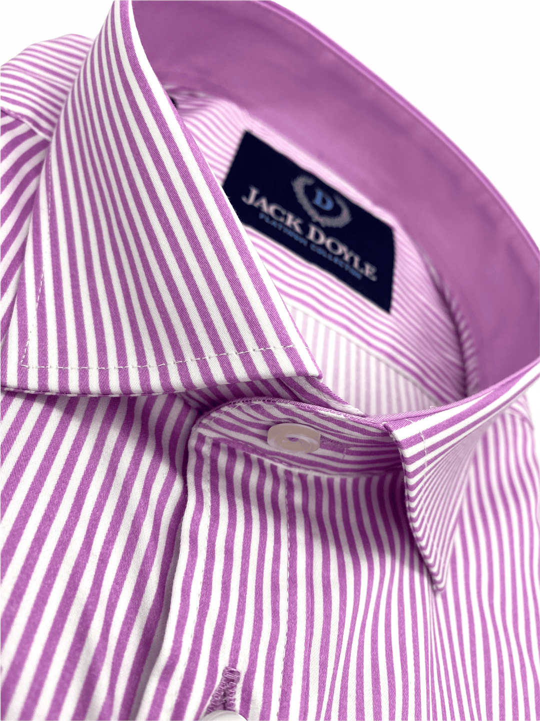 Lilac Striped Shirt With Chest Pocket