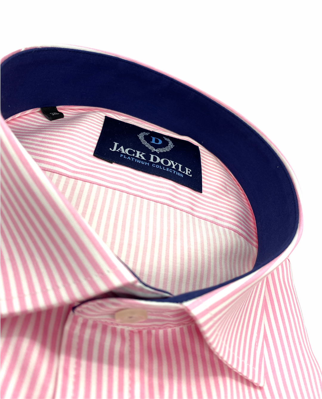 Pink Striped Shirt With Chest Pocket