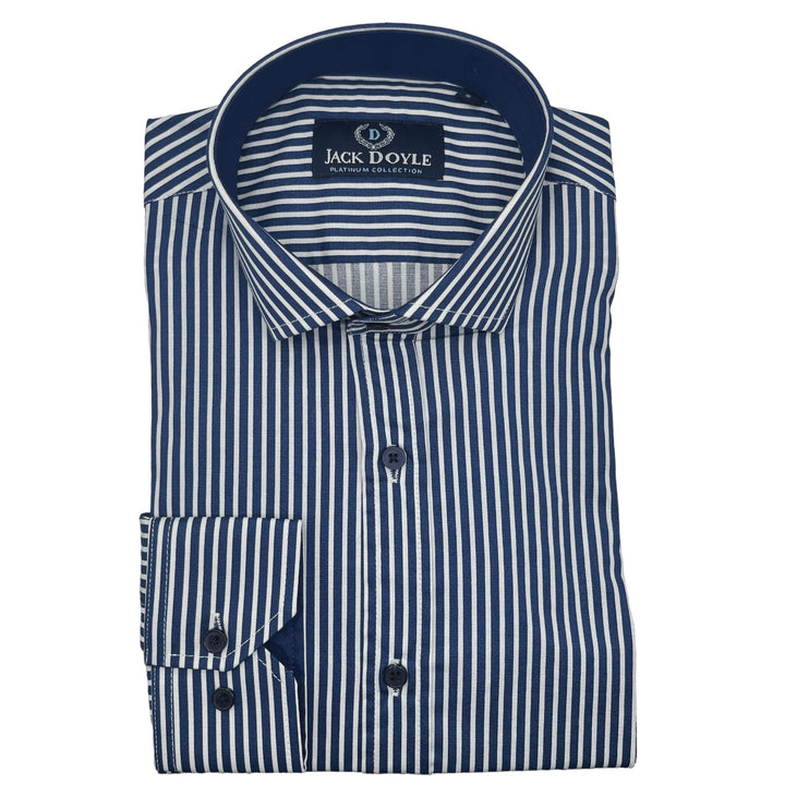 Navy Candy Stripe Shirt