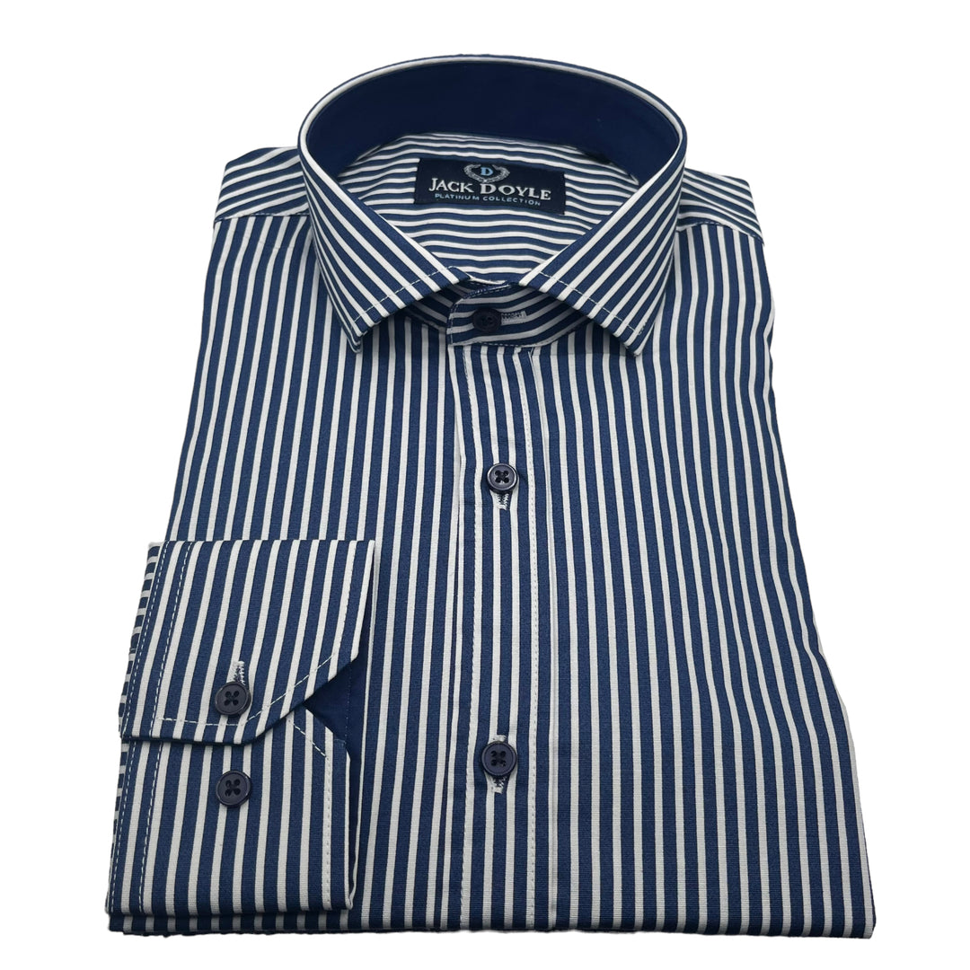 Navy Candy Stripe Shirt