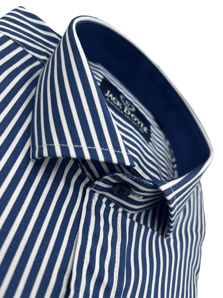 Navy Candy Stripe Shirt