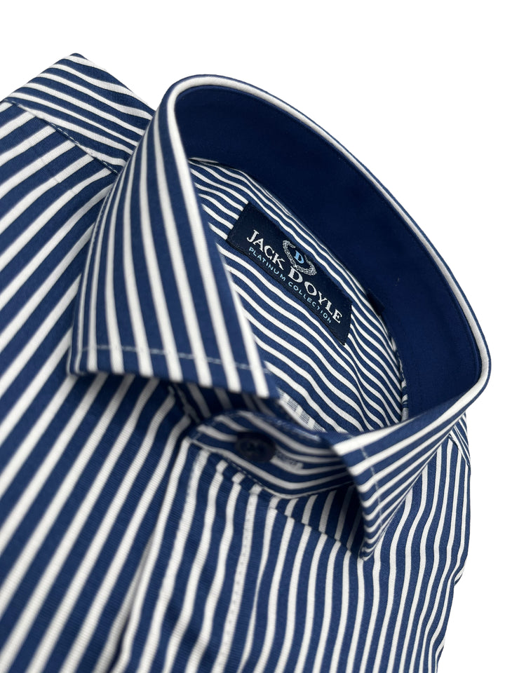 Navy Candy Stripe Shirt