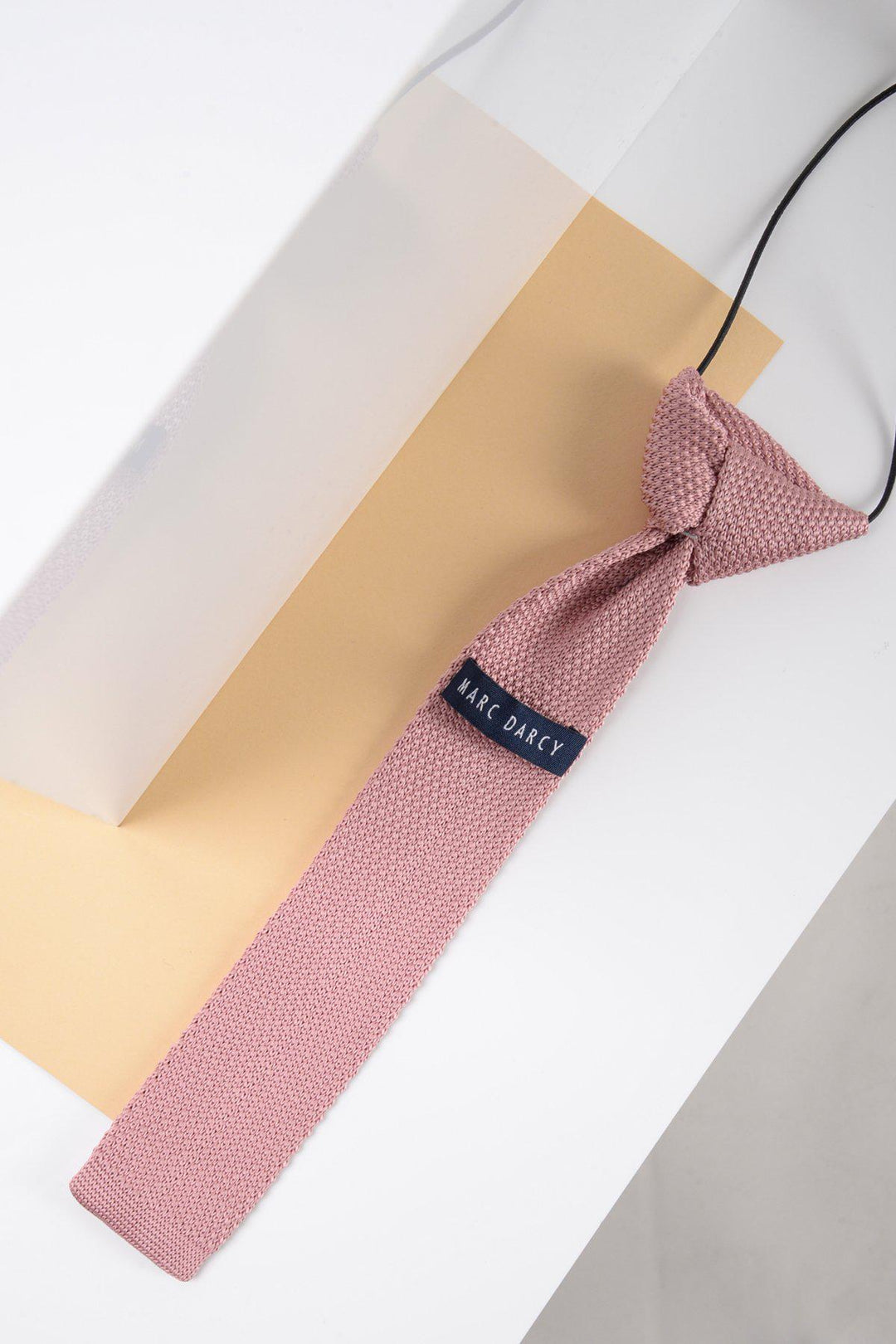 Children's Knitted Tie In Blush Pink