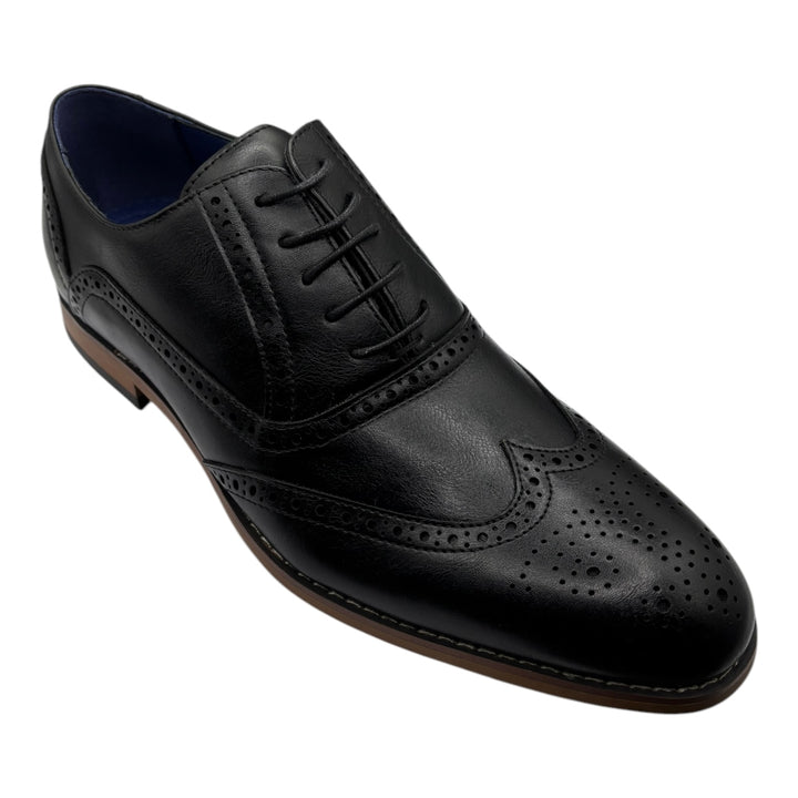 MO50 Black Oxford Brogue Shoe