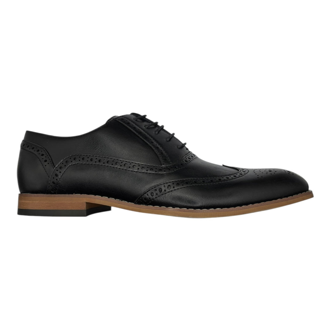 MO50 Black Oxford Brogue Shoe