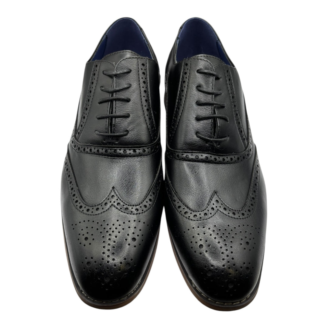 MO50 Black Oxford Brogue Shoe