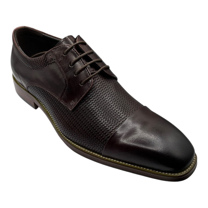 Toller Burgundy Weave Leather Shoe