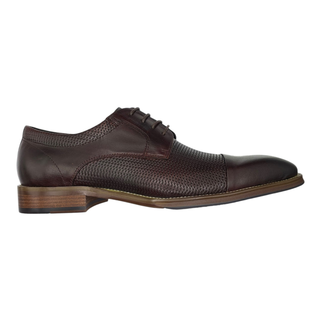 Toller Burgundy Weave Leather Shoe