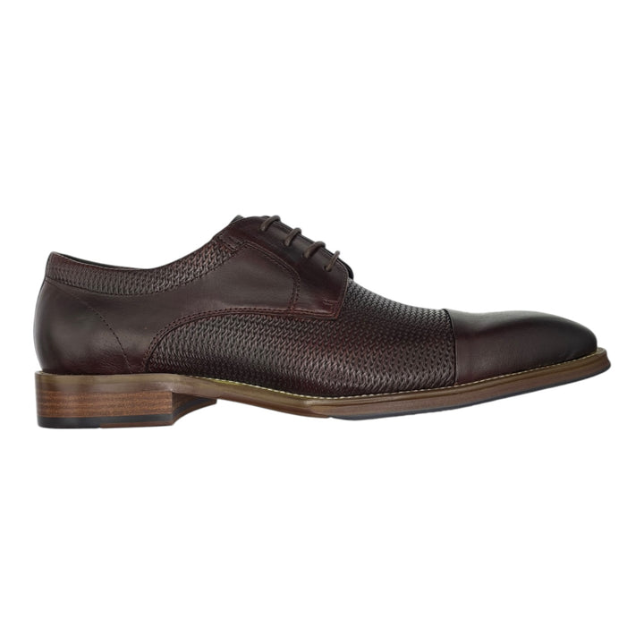 Toller Burgundy Weave Leather Shoe