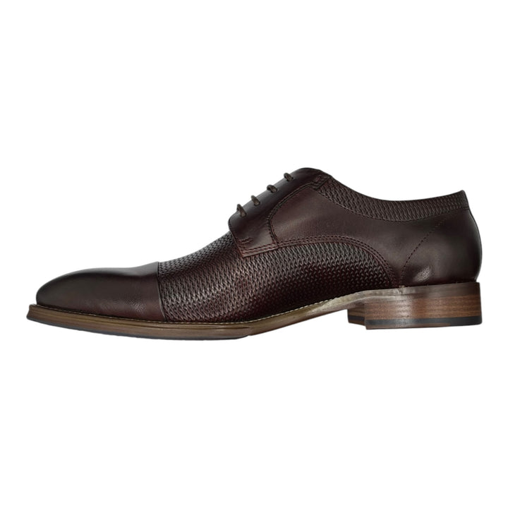 Toller Burgundy Weave Leather Shoe