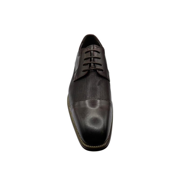 Toller Burgundy Weave Leather Shoe