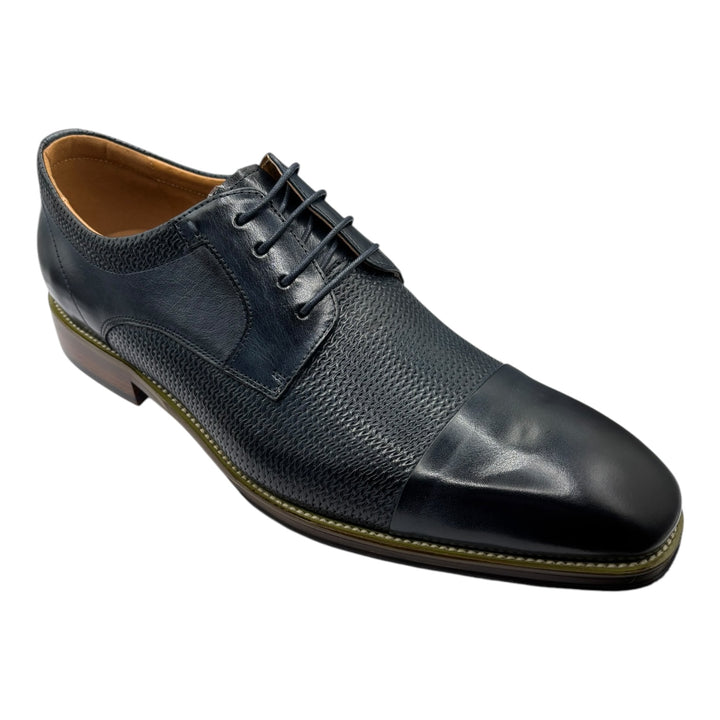 Toller Navy Weave Leather Shoe