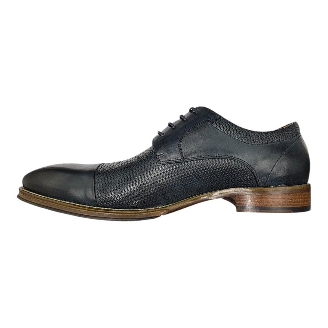 Toller Navy Weave Leather Shoe