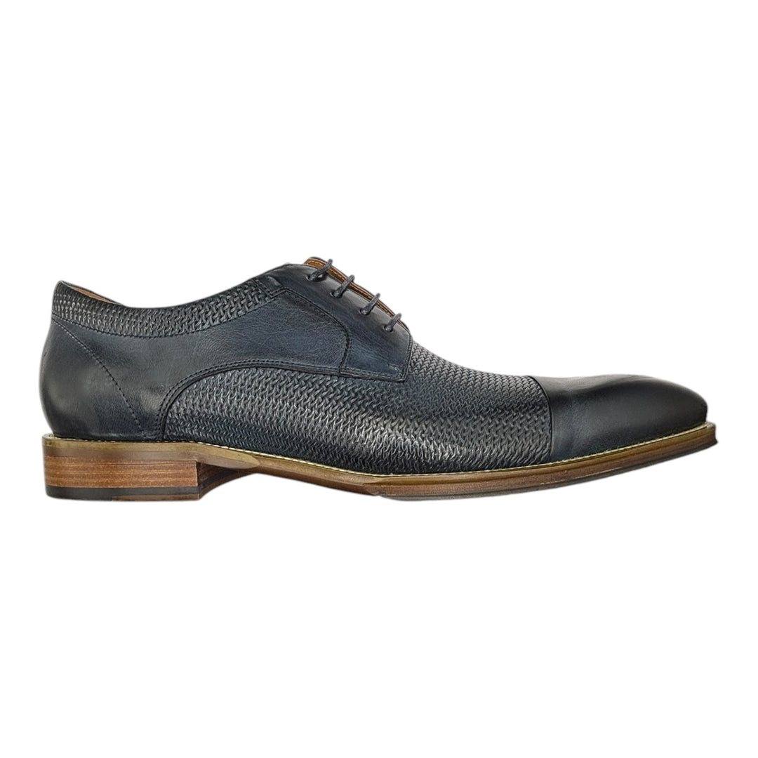 Toller Navy Weave Leather Shoe