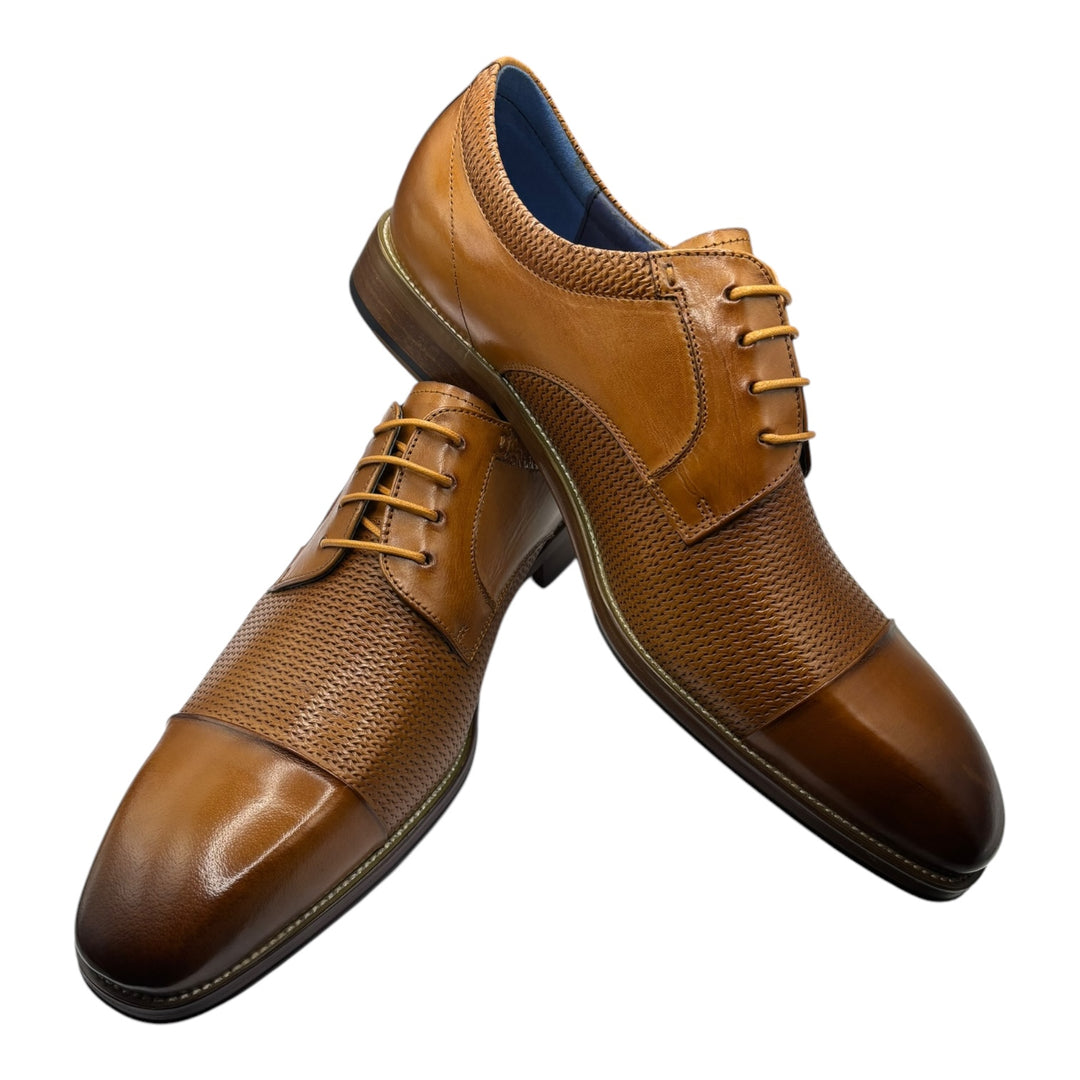 Toller Tan Weave Leather Shoe