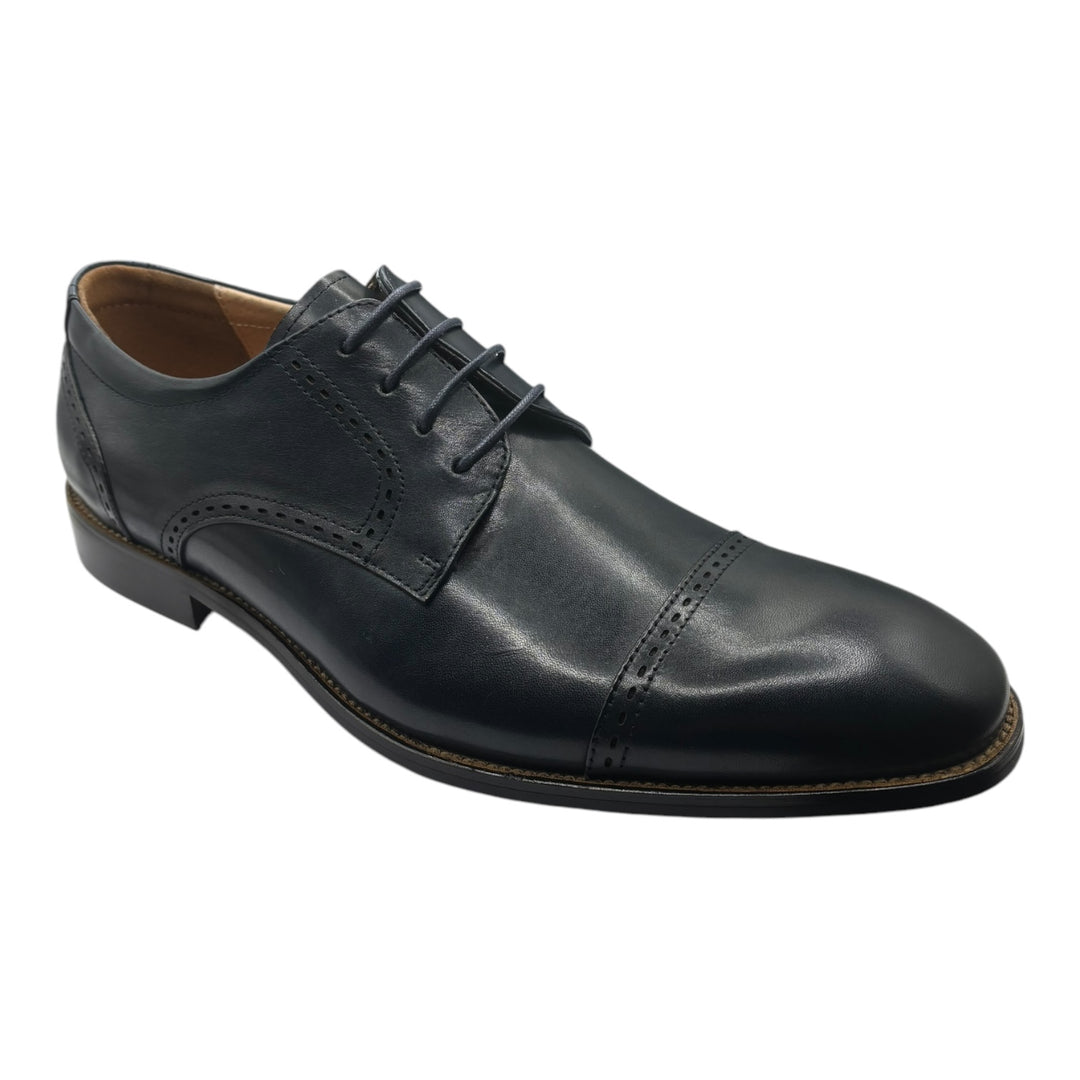 Wentworth Leather Derby Dark Navy Shoe