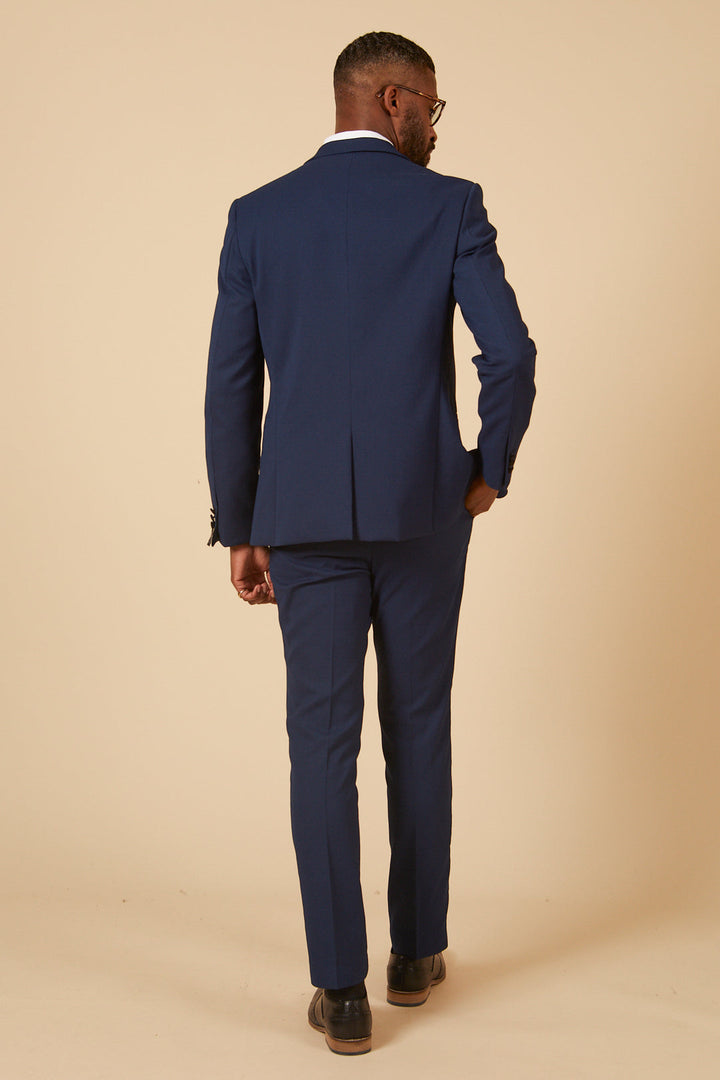 Dalton Royal Blue Tux Lapel Diamond Three Piece Suit