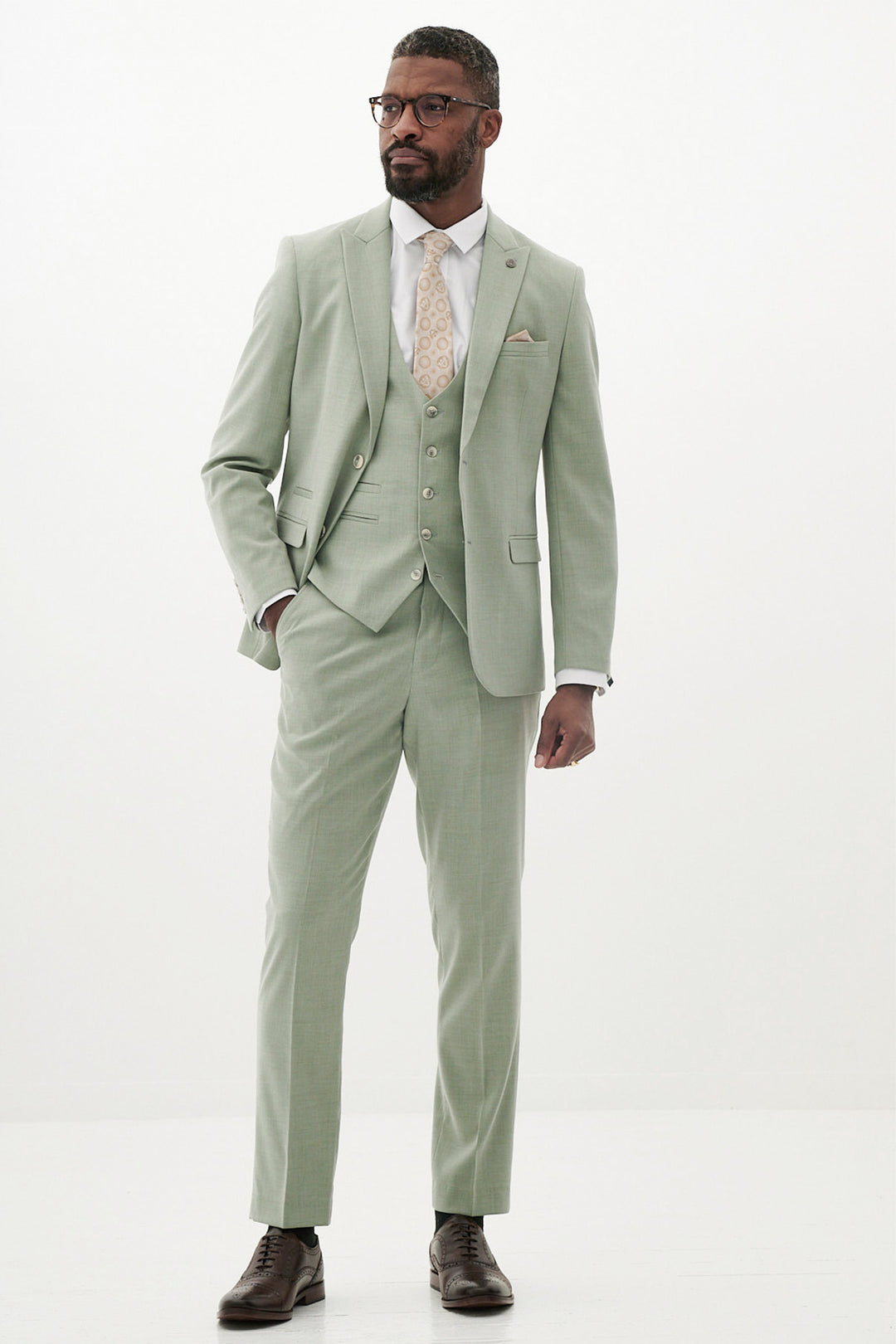 Finley Moss Green Three Piece Suit
