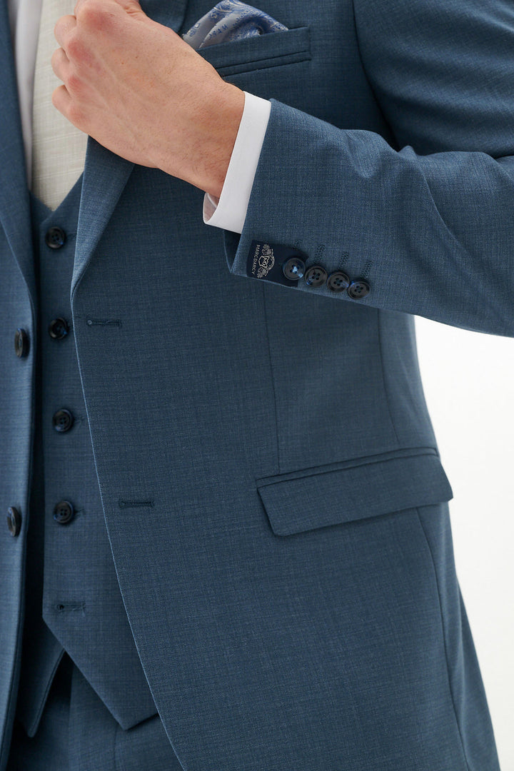 Finley Teal Blue Three Piece Suit
