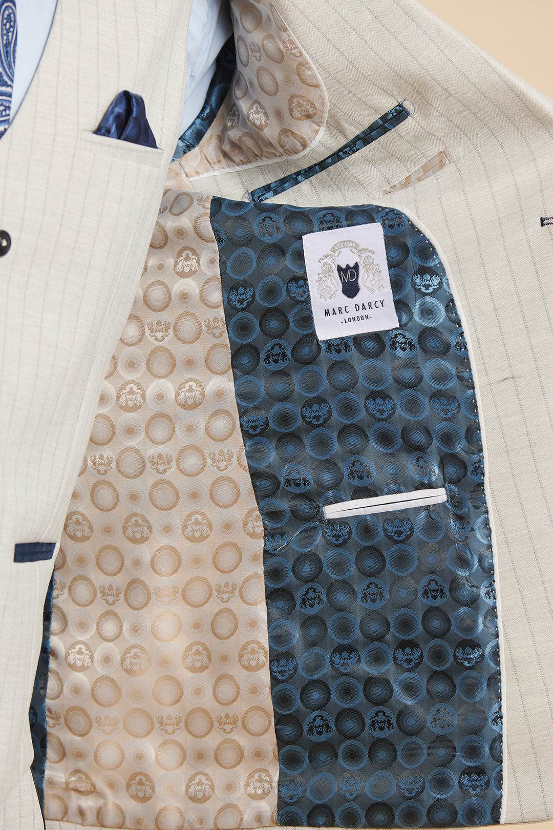 Grant Stone Check Three Piece Suit
