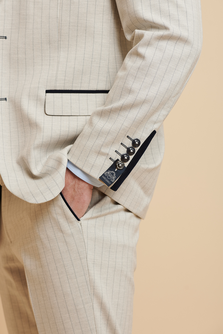 Grant Stone Check Three Piece Suit