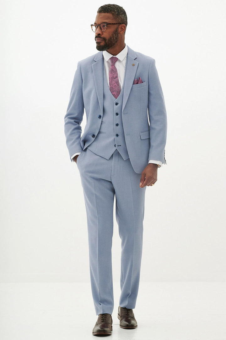 HM5 Sky Blue Three Piece Suit