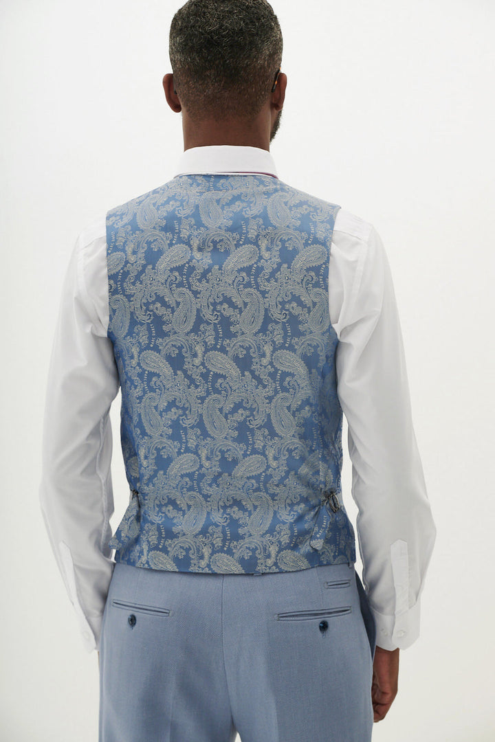 HM5 Sky Blue Three Piece Suit
