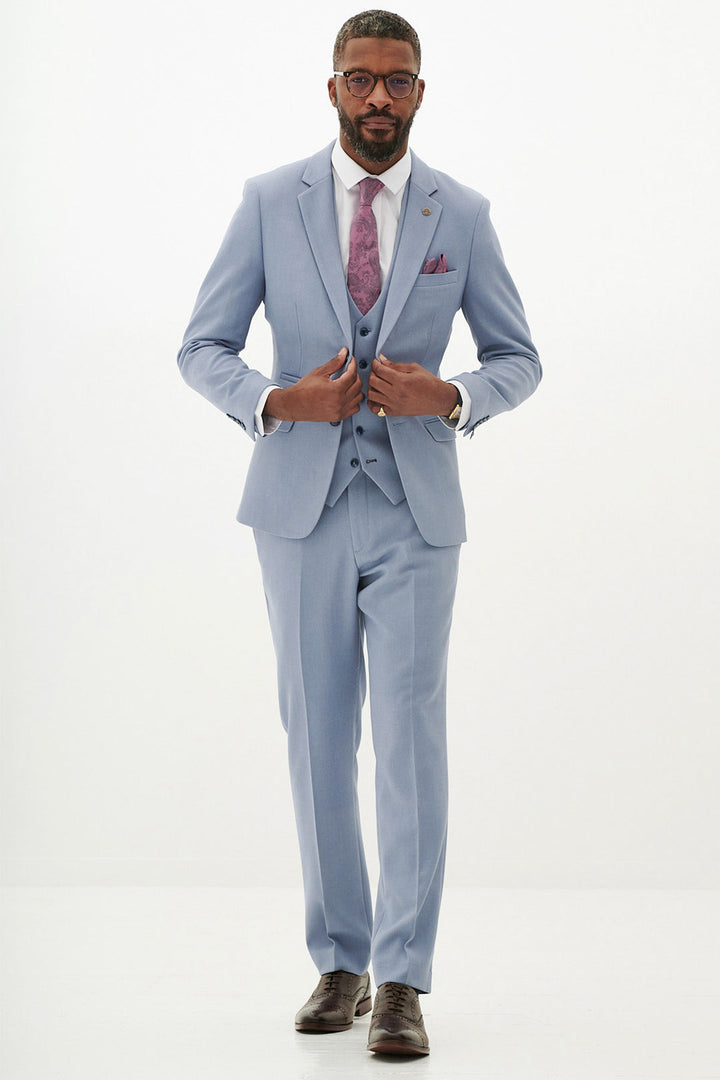HM5 Sky Blue Three Piece Suit