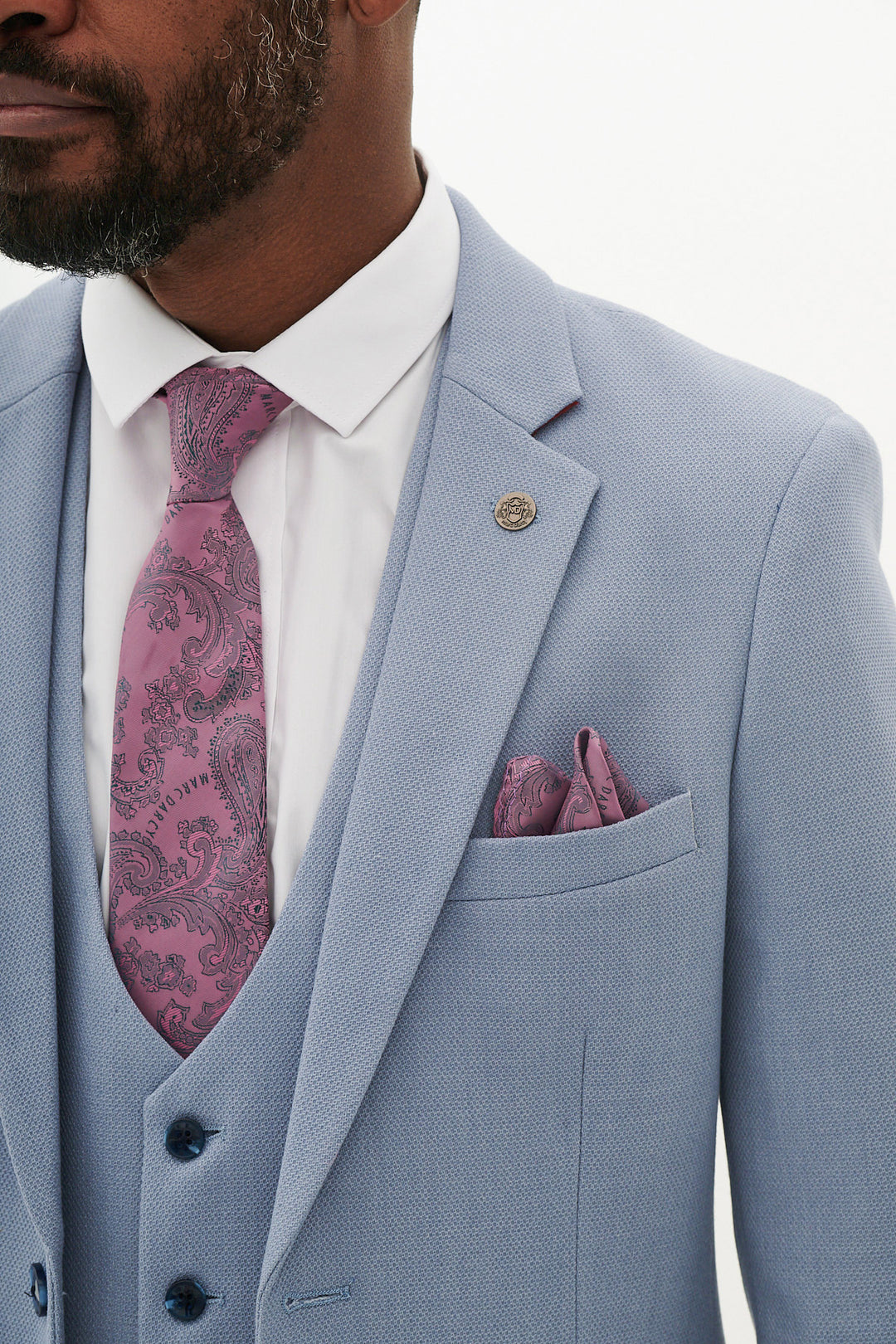 HM5 Sky Blue Three Piece Suit