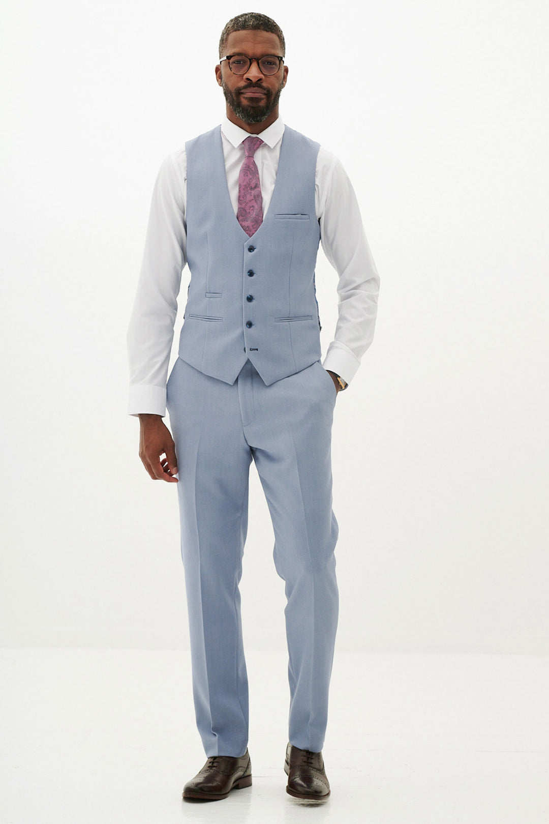 HM5 Sky Blue Three Piece Suit