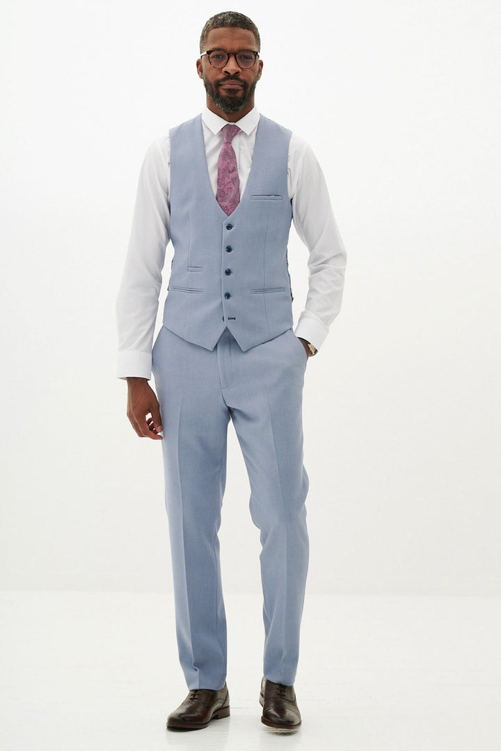 HM5 Sky Blue Three Piece Suit