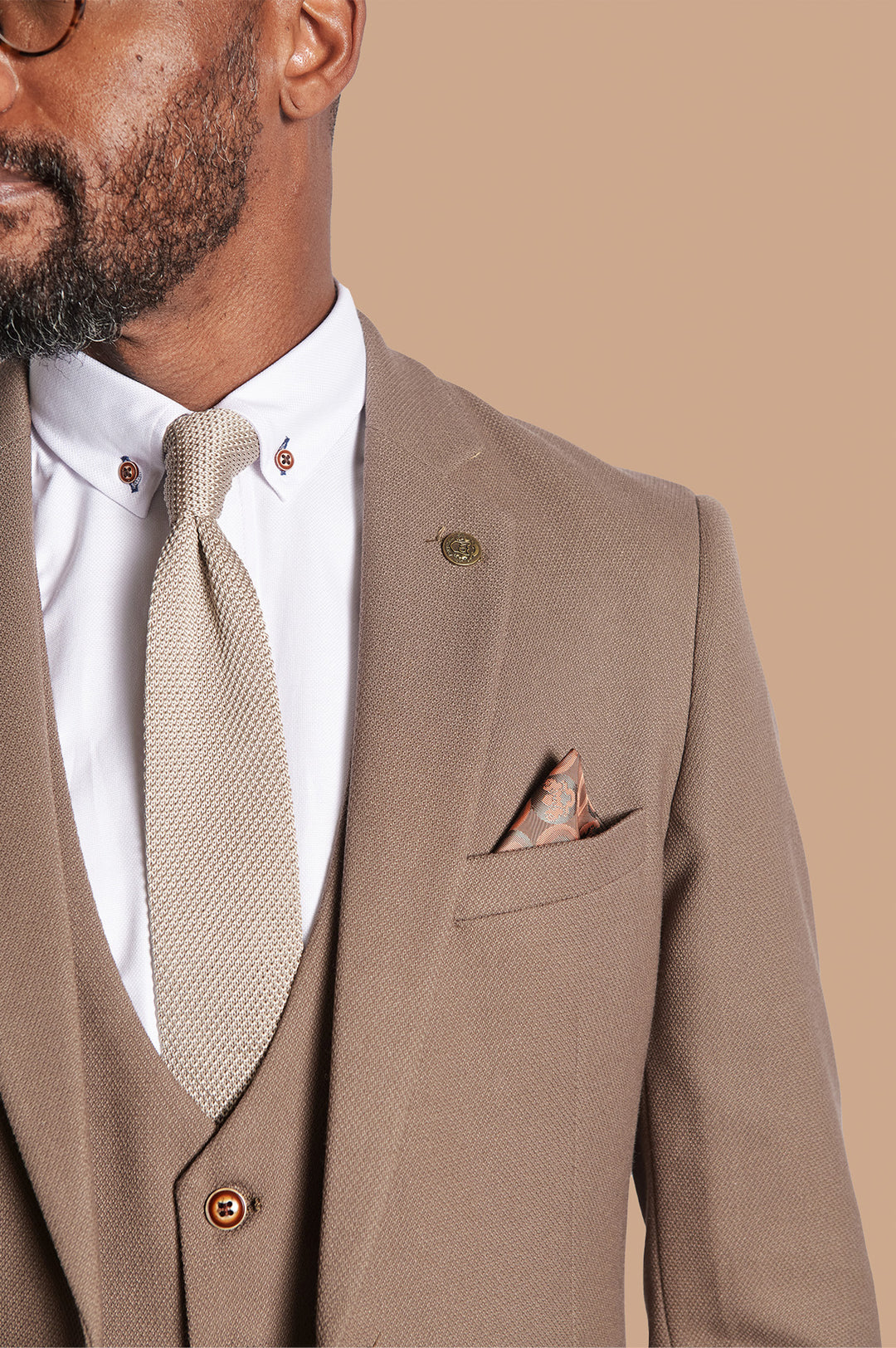 HM5 Tan Tailored Three Piece Suit