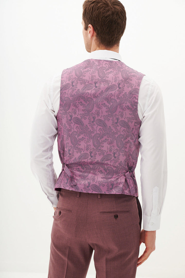Monty Mauve Three Piece Suit