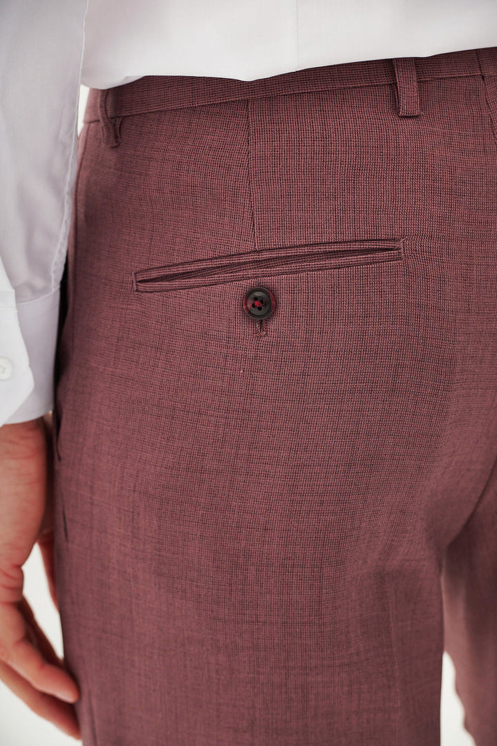 Monty Mauve Three Piece Suit