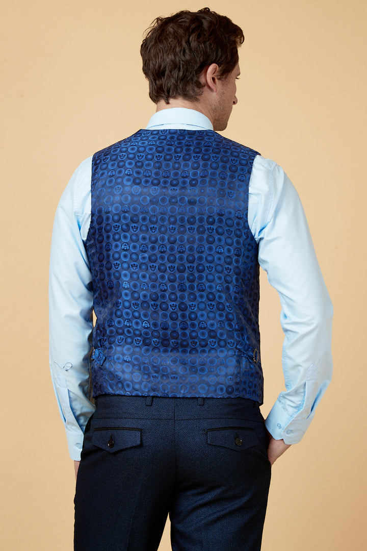 Callum Navy Waistcoat