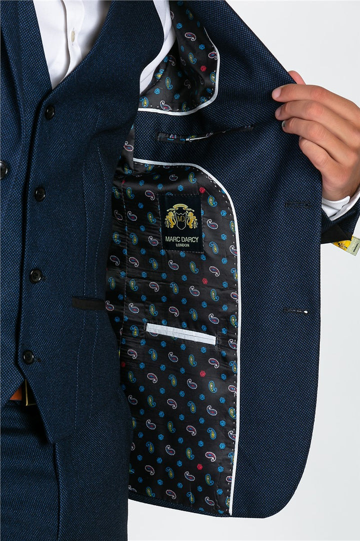 Callum Navy Waistcoat