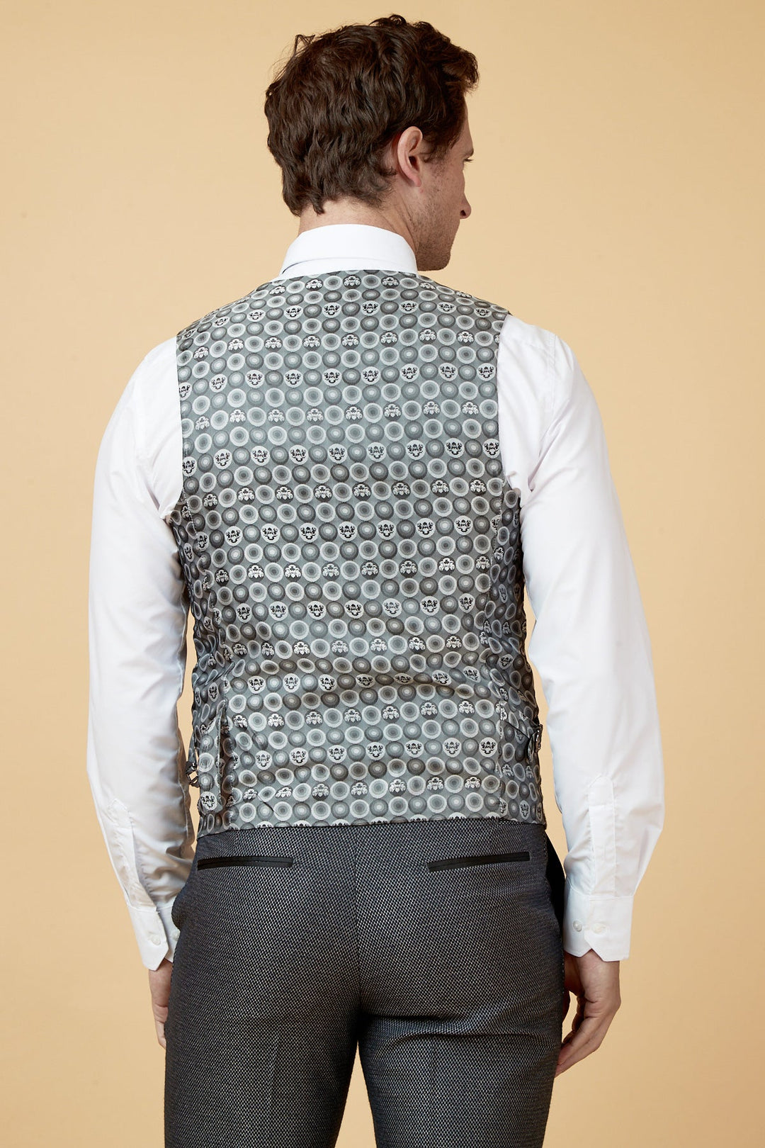 Spencer Charcoal Single Breasted Waistcoat