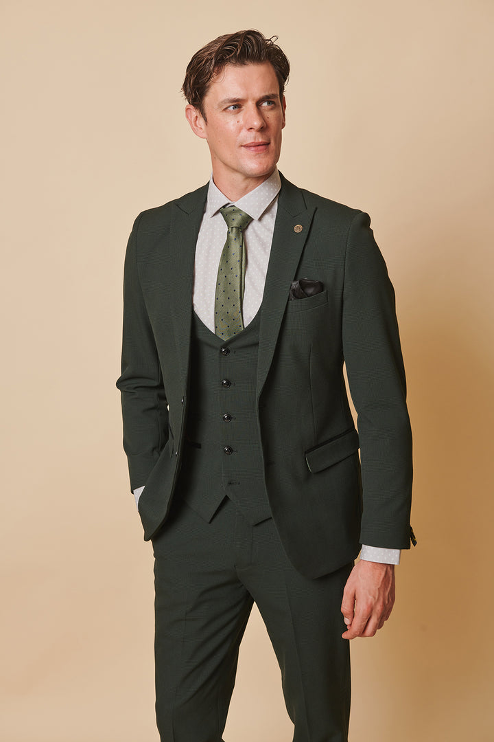 Bromley Olive Green Check Blazer