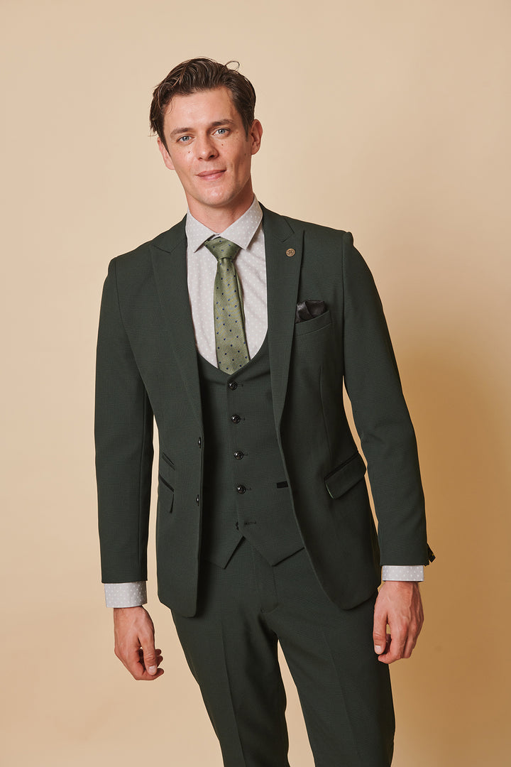 Bromley Olive Green Check Blazer