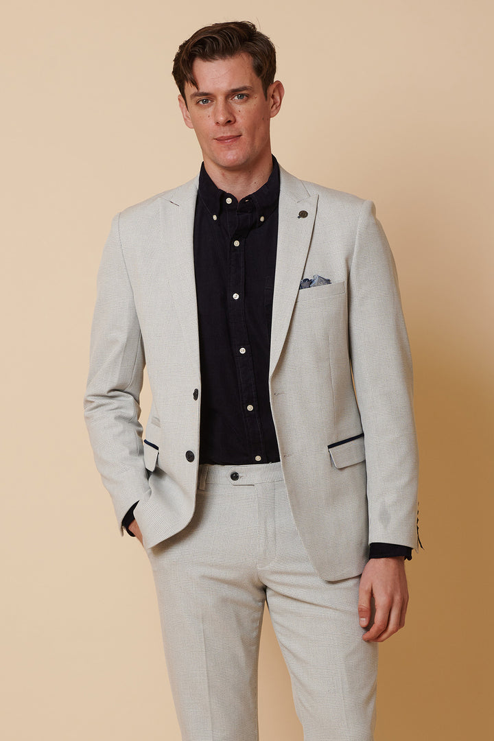 Bromley Stone Check Blazer