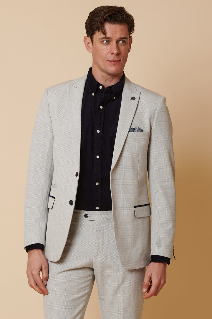 Bromley Stone Check Blazer