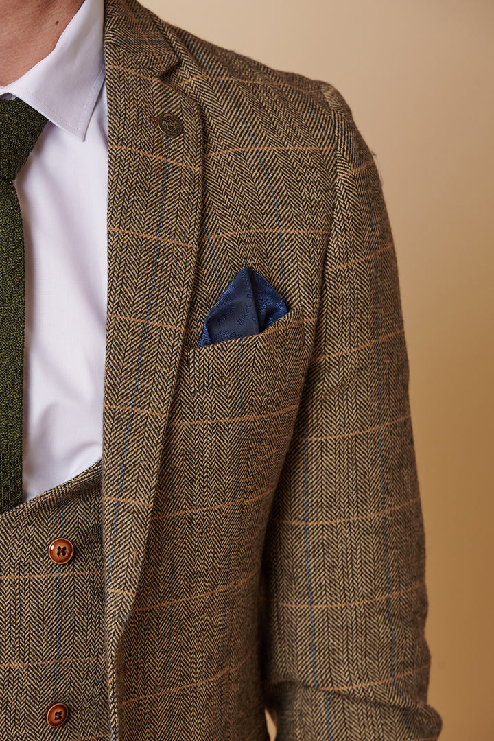 Ted Tan Tweed Check Blazer
