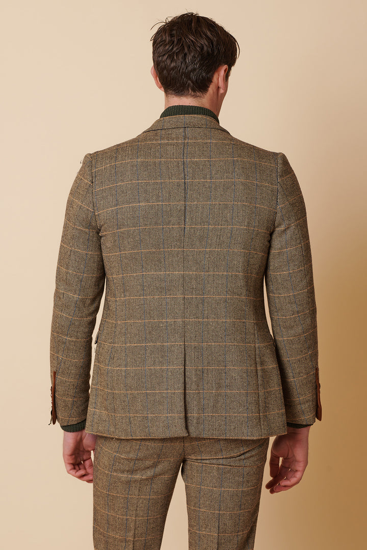 Ted Tan Tweed Check Blazer