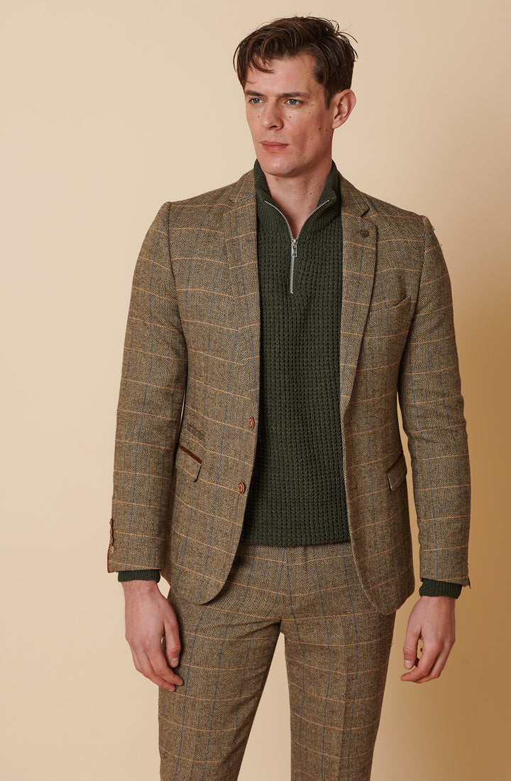 Ted Tan Tweed Check Blazer