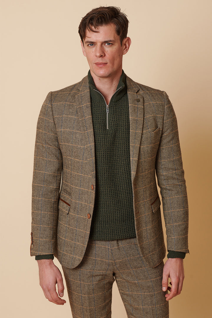 Ted Tan Tweed Check Blazer