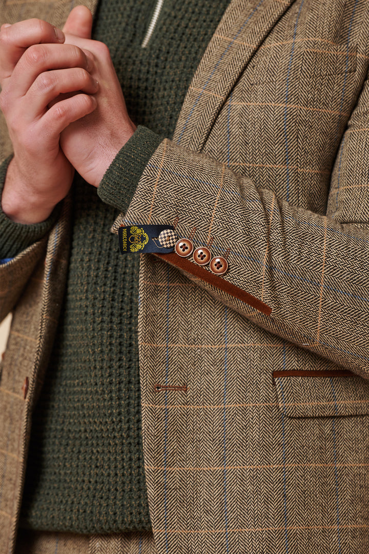 Ted Tan Tweed Check Blazer