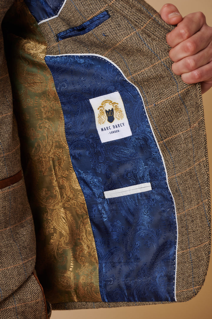 Ted Tan Tweed Check Blazer