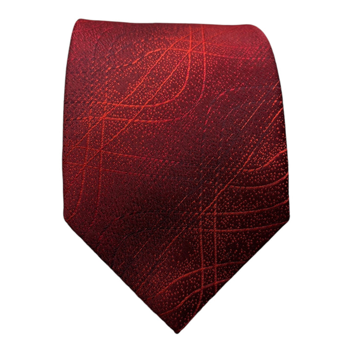 Red Lines Tie & Pocket Square