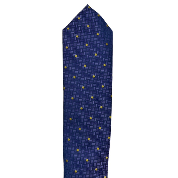 Purple Geometric Dotted Tie & Pocket Square